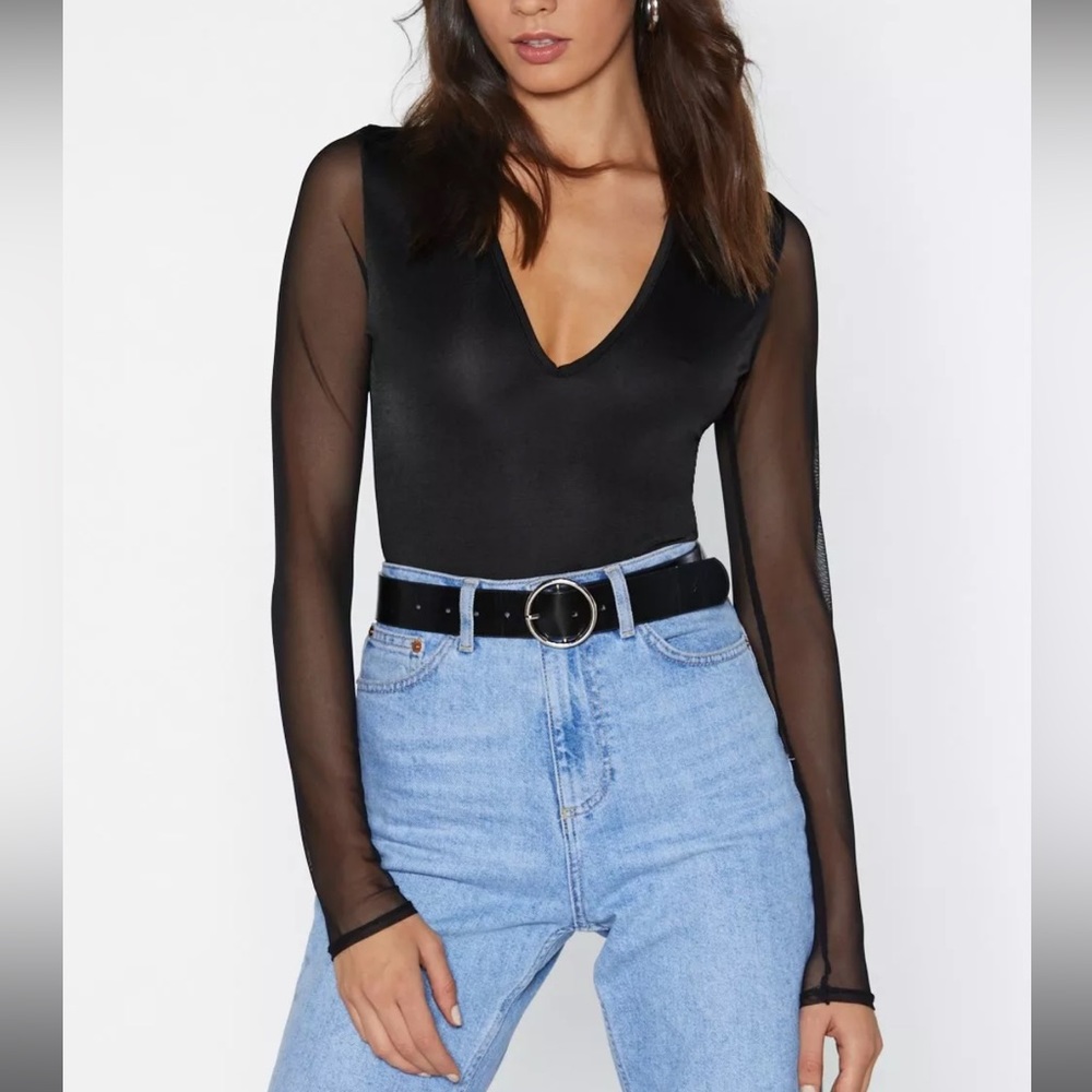 NWT Long Sleeve NastyGal Bodysuit